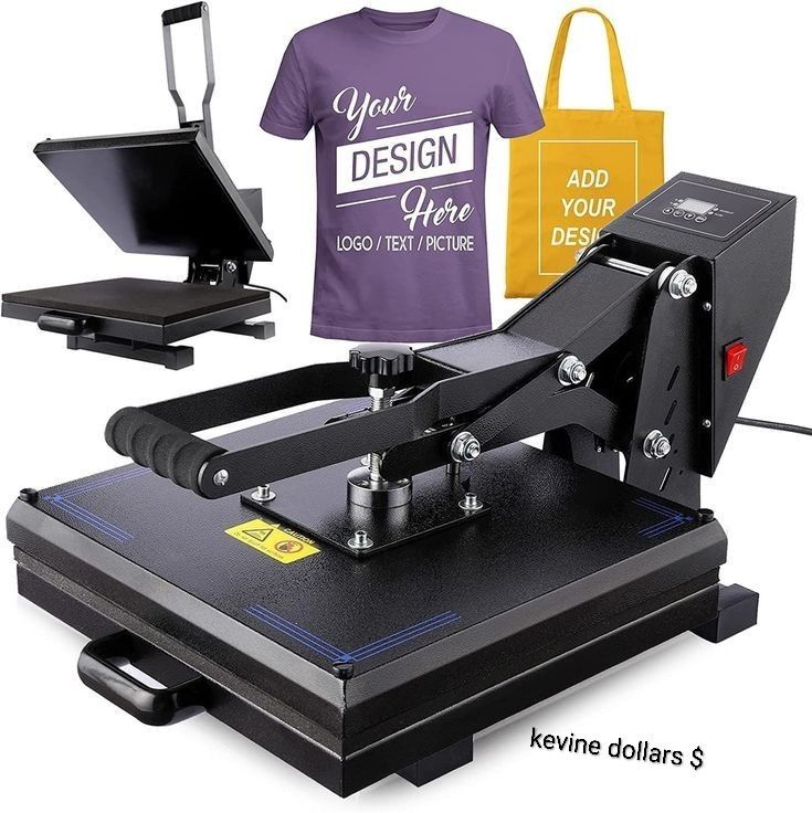 Presse à Chaud Professionnelle 38x38 cm — Lancez votre marque de T-shirts en Guinée !